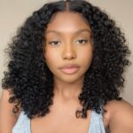 Big Curly Undetectable Lace Short Wig Deep Curly Glueless Lace Wig 180% Density