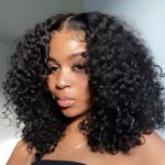 Big Curly Undetectable Lace Short Wig Deep Curly Glueless Lace Wig 180% Density