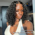 Bouncy Water Wave Short Bob Wig Wear And Go Glueless 6x5 Lace Wig Pre-Bleached Knots