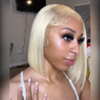 613 Blonde Straight Human Hair Lace Front Short Bob Wigs