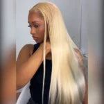 613 Blonde Straight Human Hair Lace Front Wigs Undetectable Lace Wig