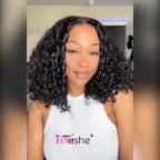 Bouncy Water Wave Short Bob Wig Wear And Go Glueless 6x5 Lace Wig Pre-Bleached Knots