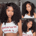 Pull &amp; Go Burmese Curly Short Wig With Spiral Curly Ends C-Side Part Glueless 6x5 Lace Wig
