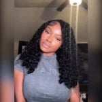 Pull &amp; Go Burmese Curly Short Wig With Spiral Curly Ends C-Side Part Glueless 6x5 Lace Wig