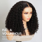 Full &amp; Voluminous Popping Burmese Curly Wig Pull &amp; Go Glueless 6x5 Lace Wig Super Double Drawn Human Hair Wig 250%