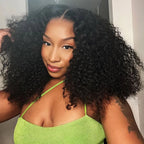 Full &amp; Voluminous Popping Burmese Curly Wig Pull &amp; Go Glueless 6x5 Lace Wig Super Double Drawn Human Hair Wig 250%