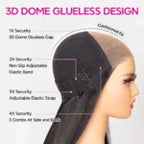 Layered Cut Glueless Loose Body Wave 6x5 HD Lace Wig Pre-Everything Human Hair Wigs