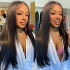 Straight Hair With Layers Shoulder Length Glueless Wig Human Hair HD Lace Wig