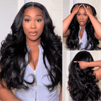 Layered Cut Glueless Loose Body Wave 6x5 HD Lace Wig Pre-Everything Human Hair Wigs