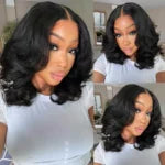 Barrel Curls Glueless Lace Wig 6x5 / 13x4 Undetectable HD Lace Front Short Wigs 200%