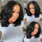 Barrel Curls Glueless Lace Wig 6x5 / 13x4 Undetectable HD Lace Front Short Wigs 200%