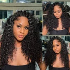 Pull &amp; Go Burmese Curly Short Wig With Spiral Curly Ends C-Side Part Glueless 6x5 Lace Wig