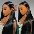 Pull &amp; Go Glueless Straight 13x6 Full Frontal HD Lace Wig Ready to Go Human Hair Wig