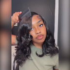 Layered Cut Loose Wave Glueless Wig C-Side Part 6x5 HD Lace Wig Natural Hairline With Baby Hair