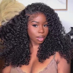 Full &amp; Voluminous Popping Burmese Curly Wig Pull &amp; Go Glueless 6x5 Lace Wig Super Double Drawn Human Hair Wig 250%